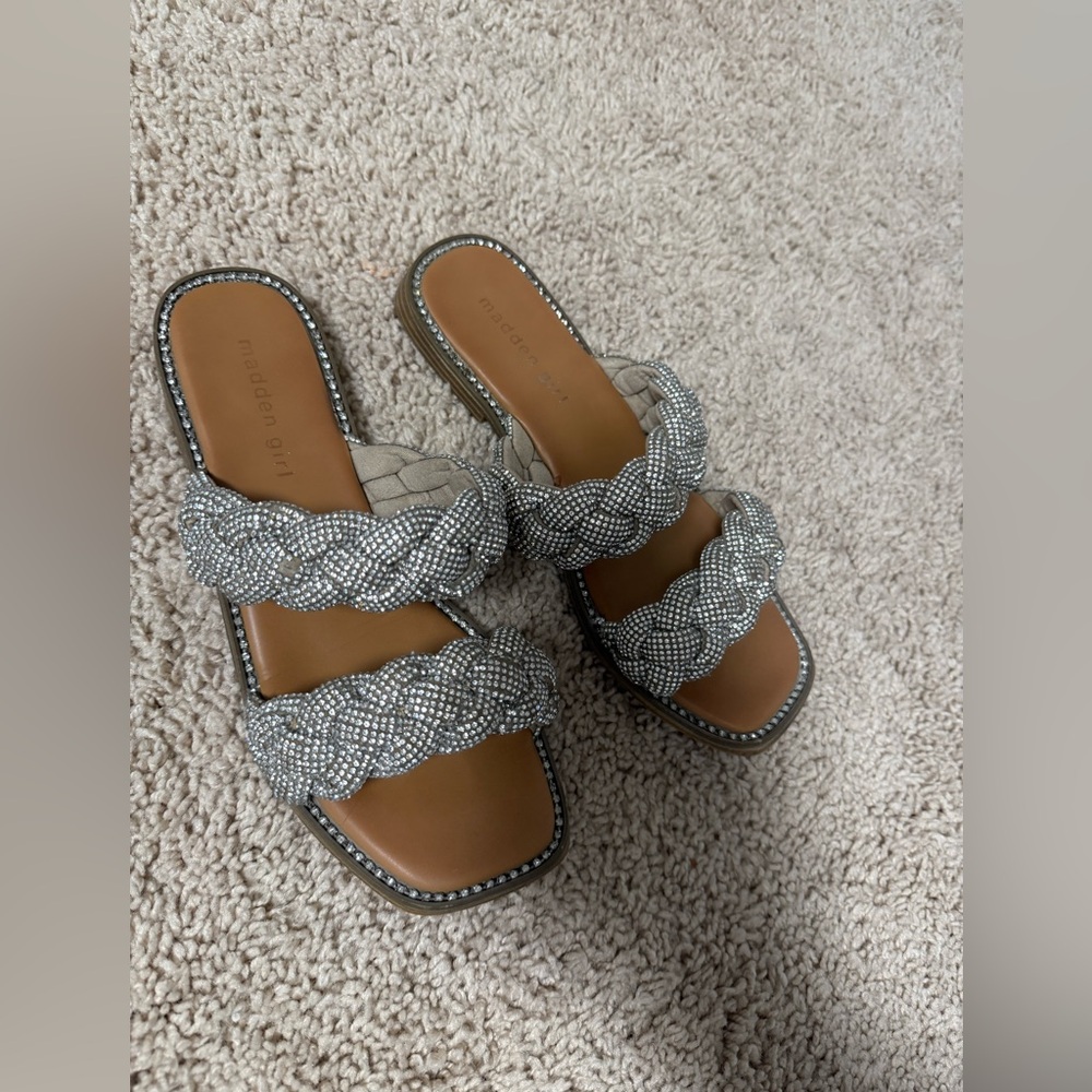 Madden Girl Silver sparkly Sandals
